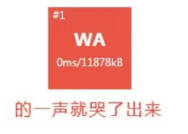 WA的一下就哭了出来